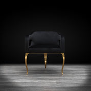 caprice brtgss black modern dining chair