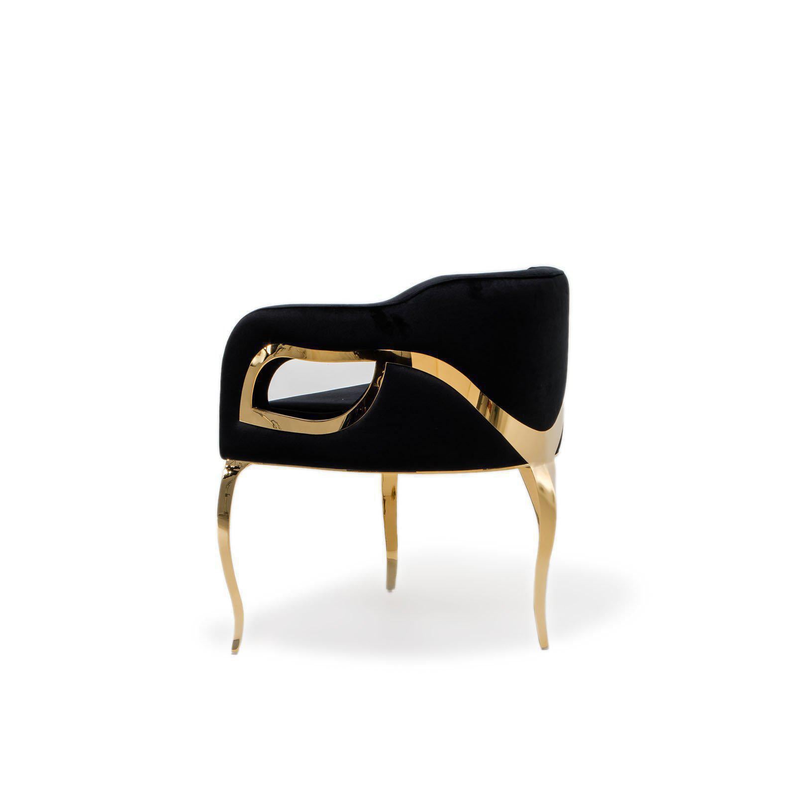 caprice gold black allamoda 7 dining chair