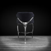 caprice silver counter black allamoda bar stool