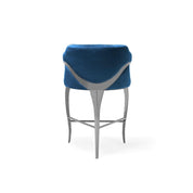 caprice silver counter dark blue allamoda 7 bar stool