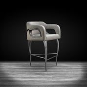 caprice silver counter gray stylish bar stool