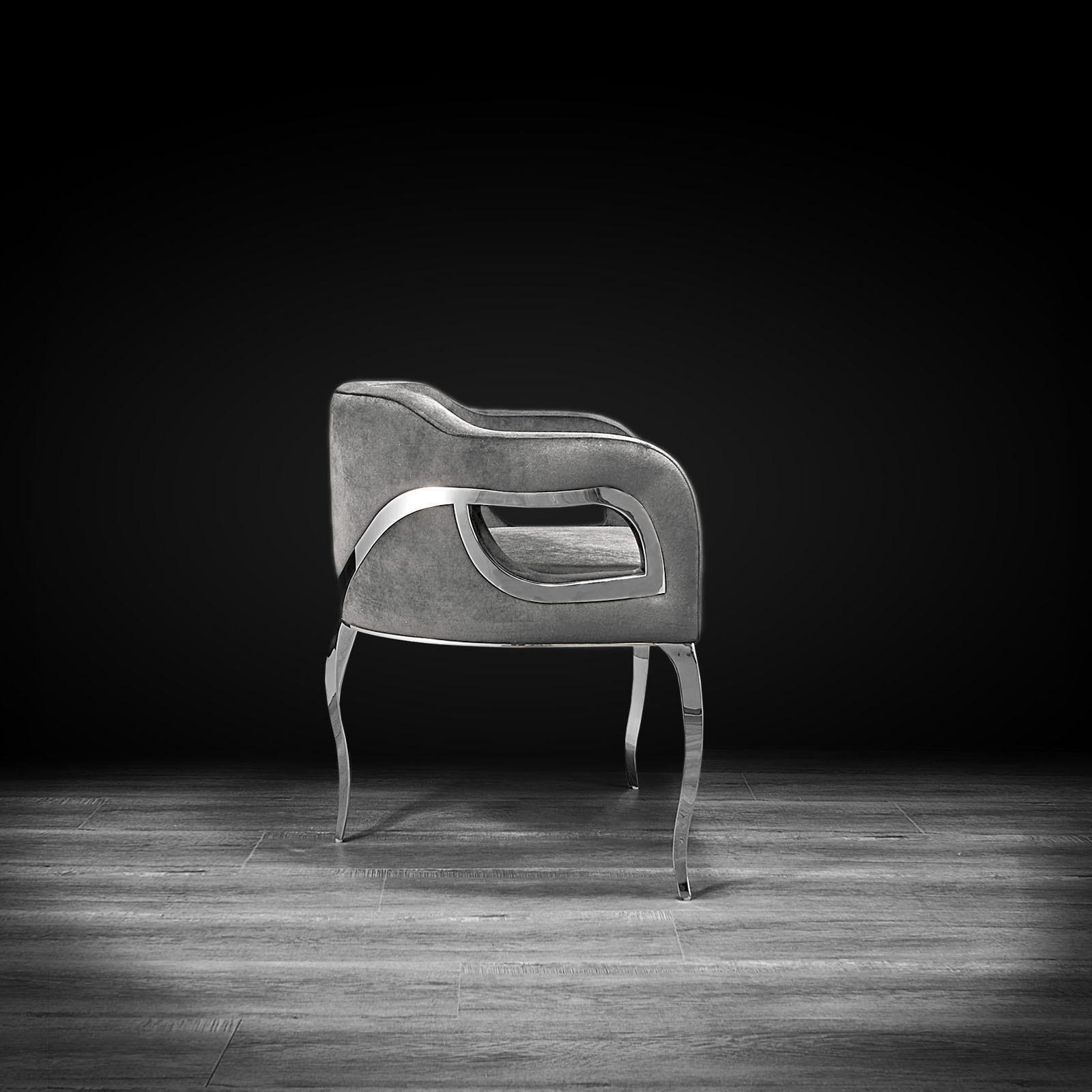 caprice silver gray allamoda dining chair