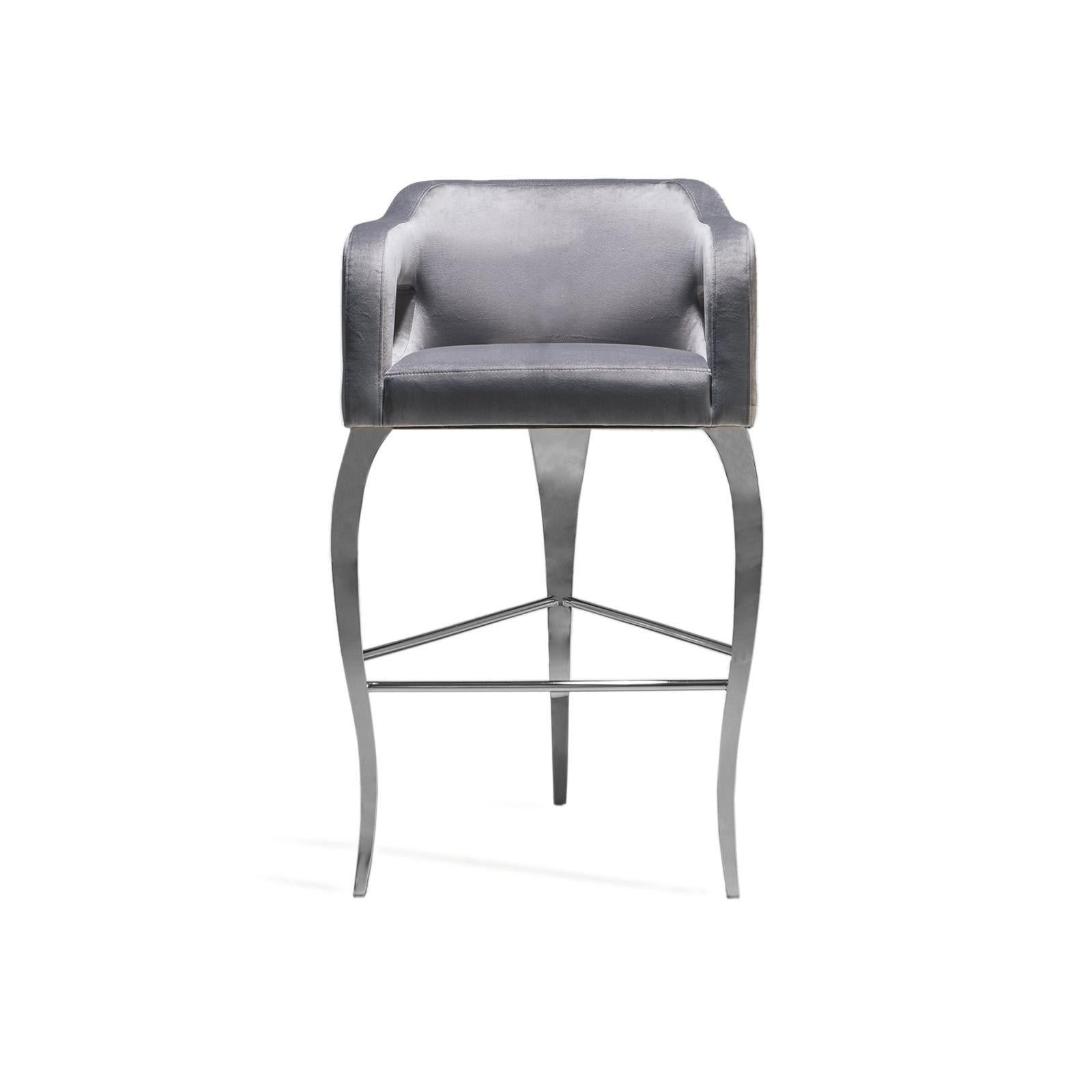 Caprice Gray Bar Stool