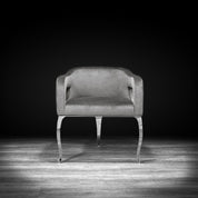 caprice silver gray modern dining chair