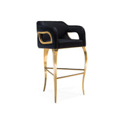 caprice tgss black stylish 7 bar stool