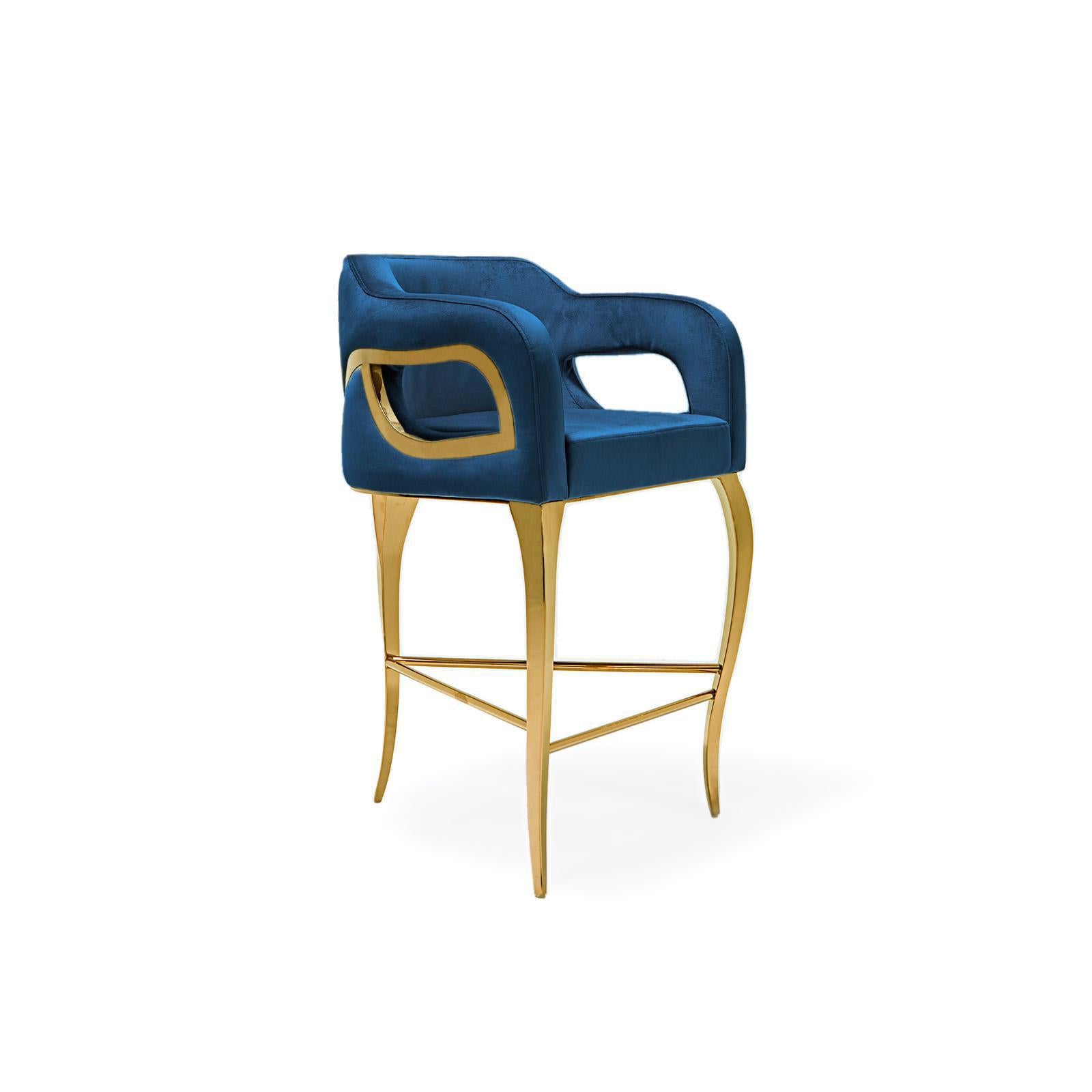 caprice tgss counter dark blue stylish 7 bar stool