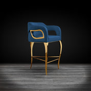 caprice tgss counter dark blue stylish bar stool