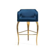 Caprice Dark Blue Bar Stool