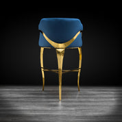 caprice tgss dark blue luxury bar stool