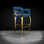 caprice tgss dark blue stylish bar stool