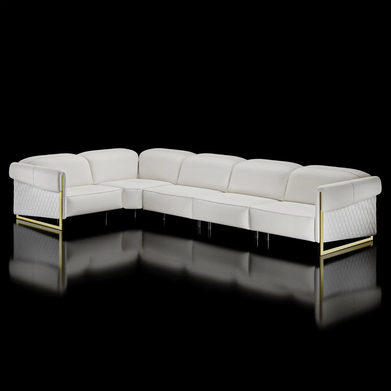 Carlo LAF Sectional | Pearl White   My Store  Sectionals