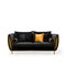 cerchio gold black luxury 7 sofa set