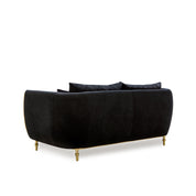 cerchio gold black stylish 8 sofa set