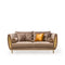 cerchio gold taupe modern 8 sofa set