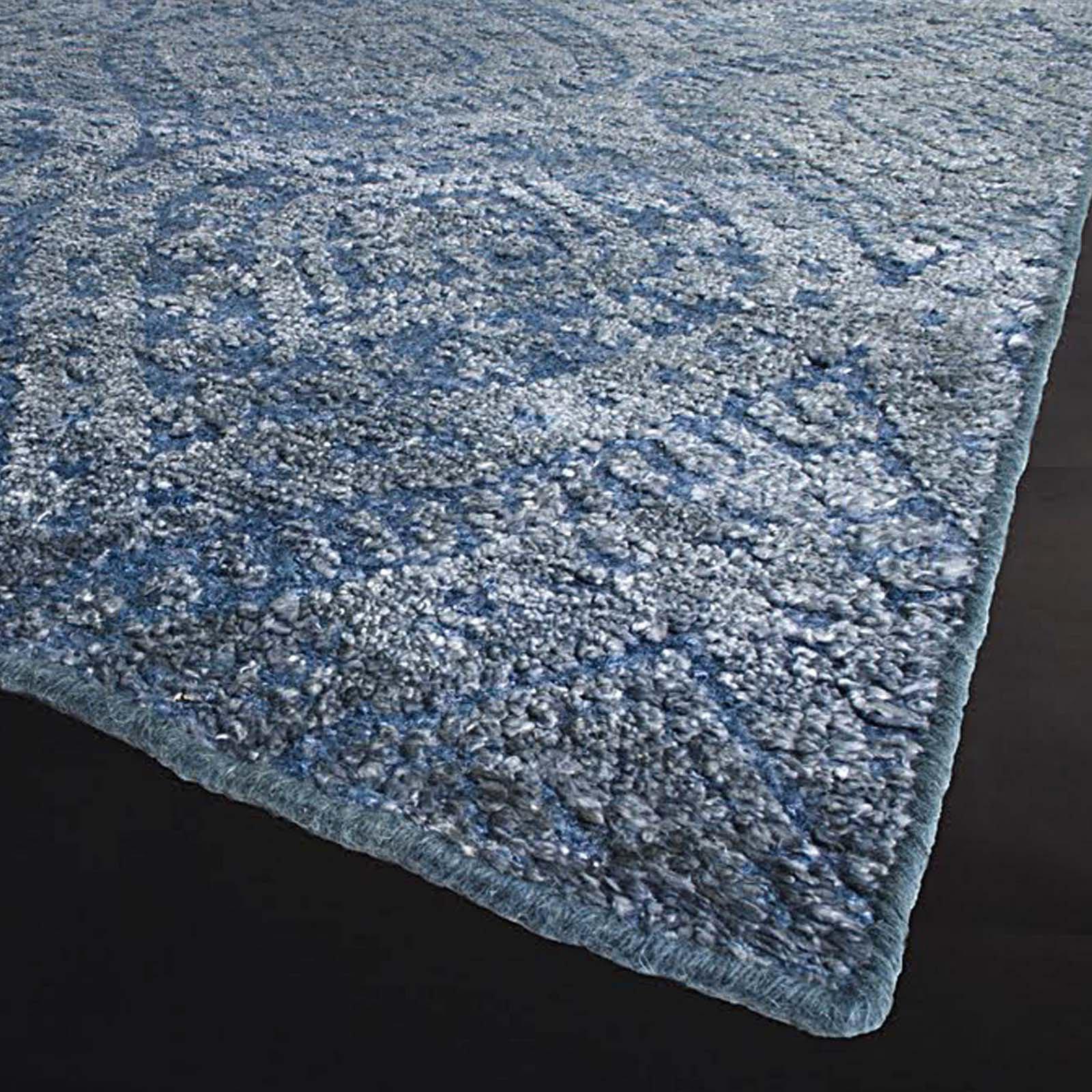 cielo gray blue modern rug