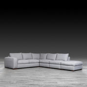 como right dark gray modern sectional