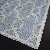 cordoba blue silver modern rug