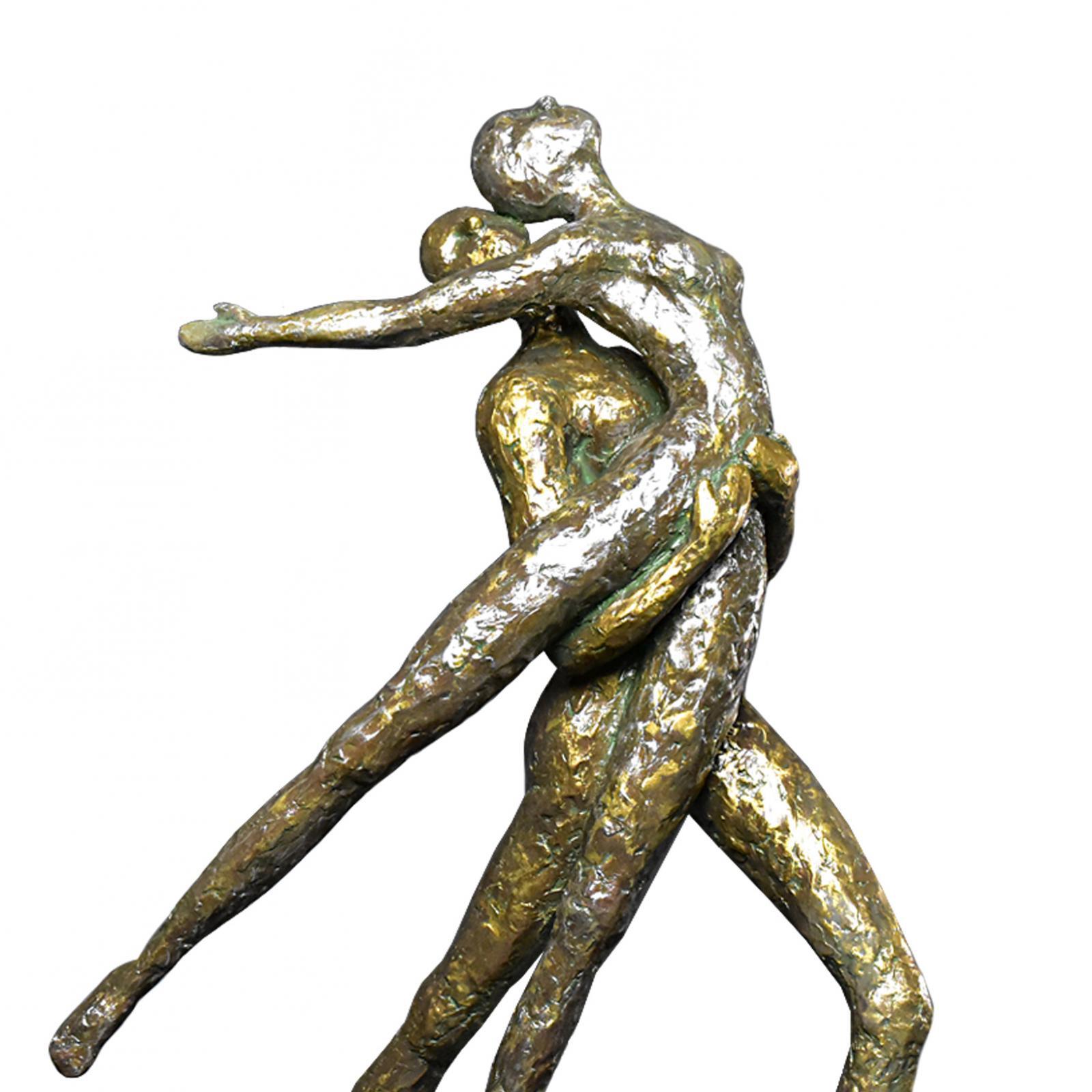 dancers gold stylish sculpture