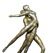 dancers gold stylish sculpture