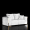 Dino Gold Sofa Set | Ivory   My Store Loveseat Sofa Set