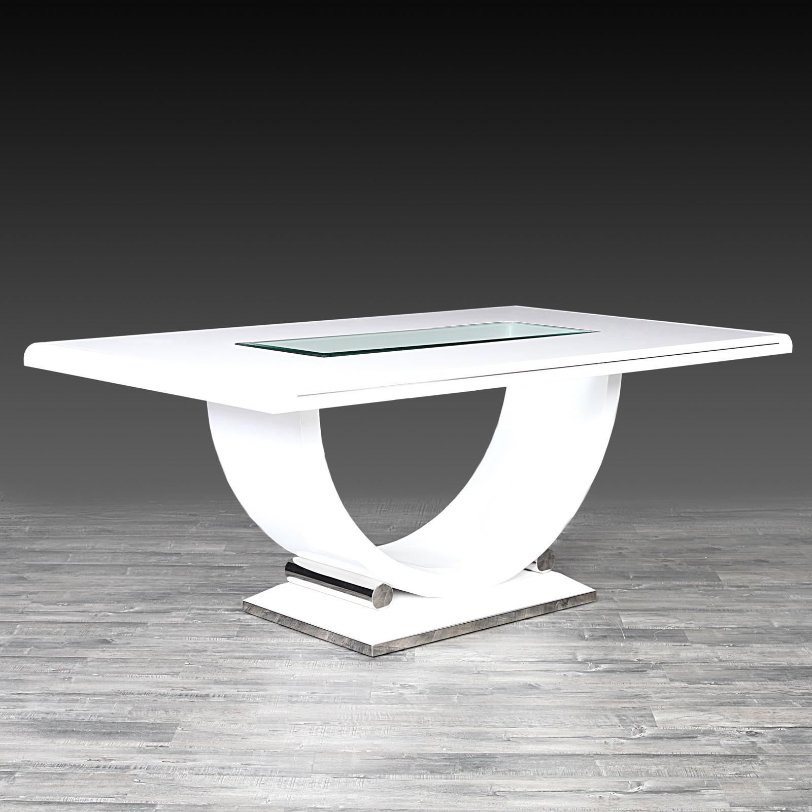 elegance white stylish dining table