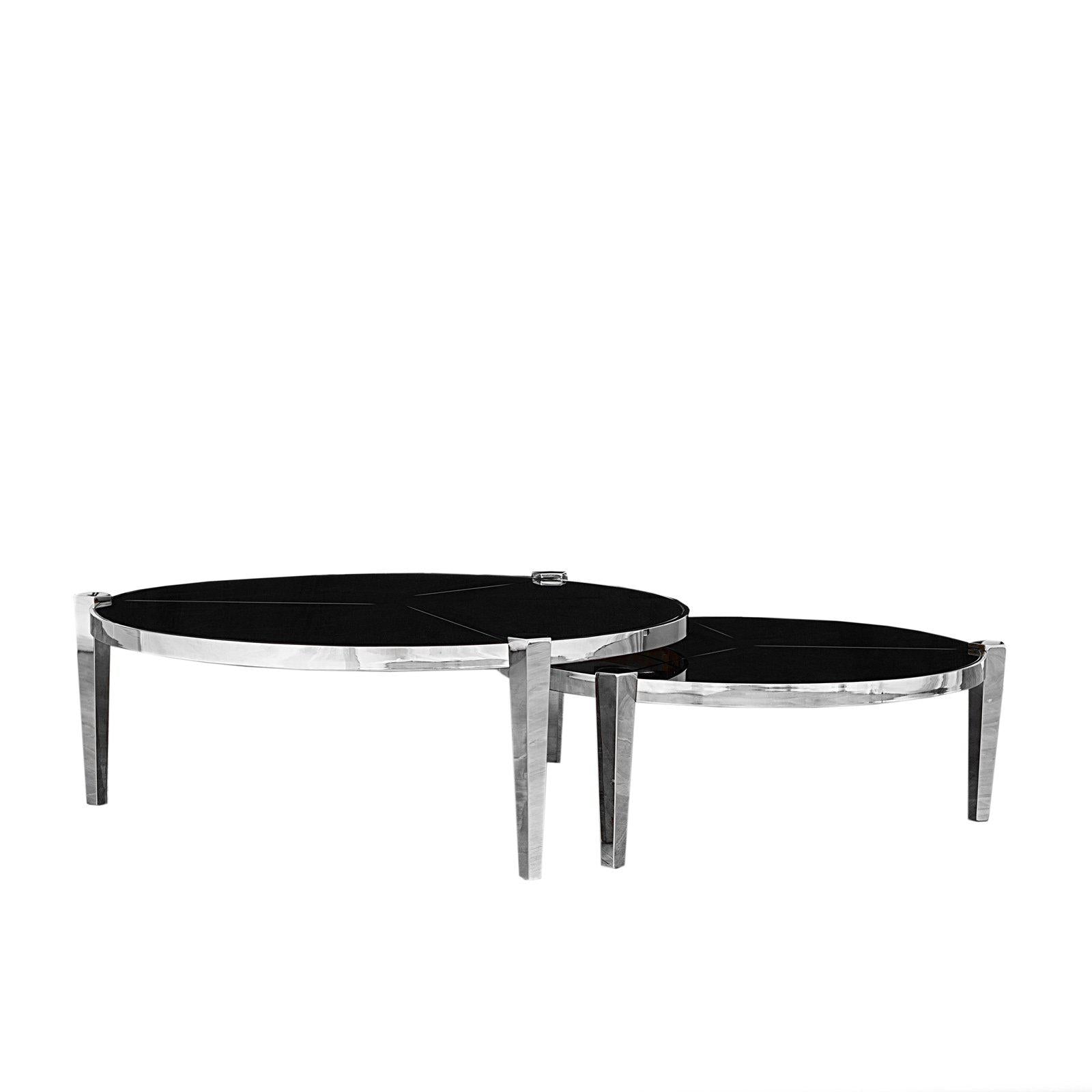 enzo silver coffee table