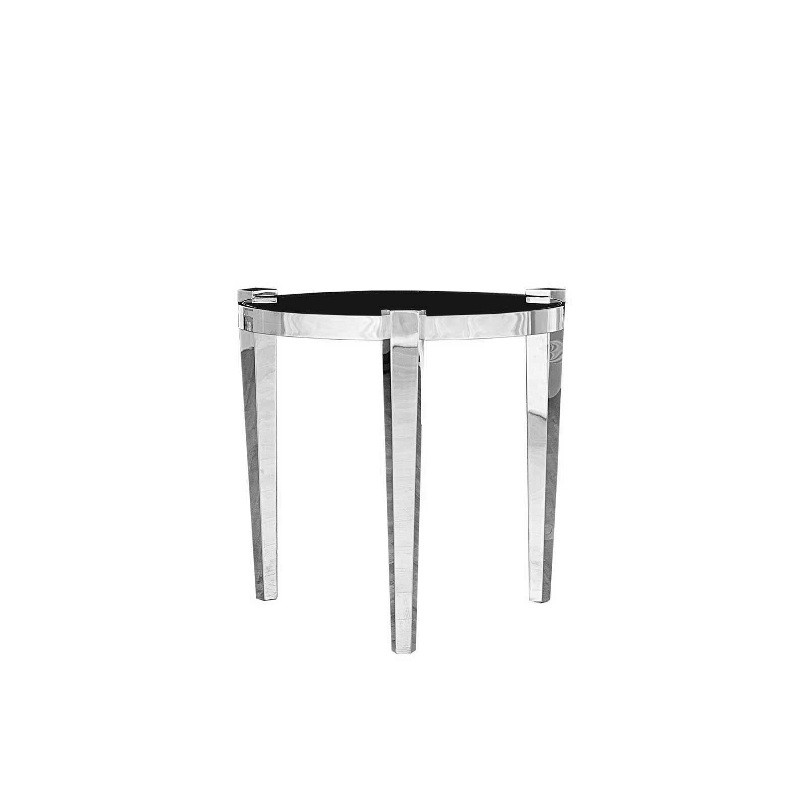 enzo silver end table