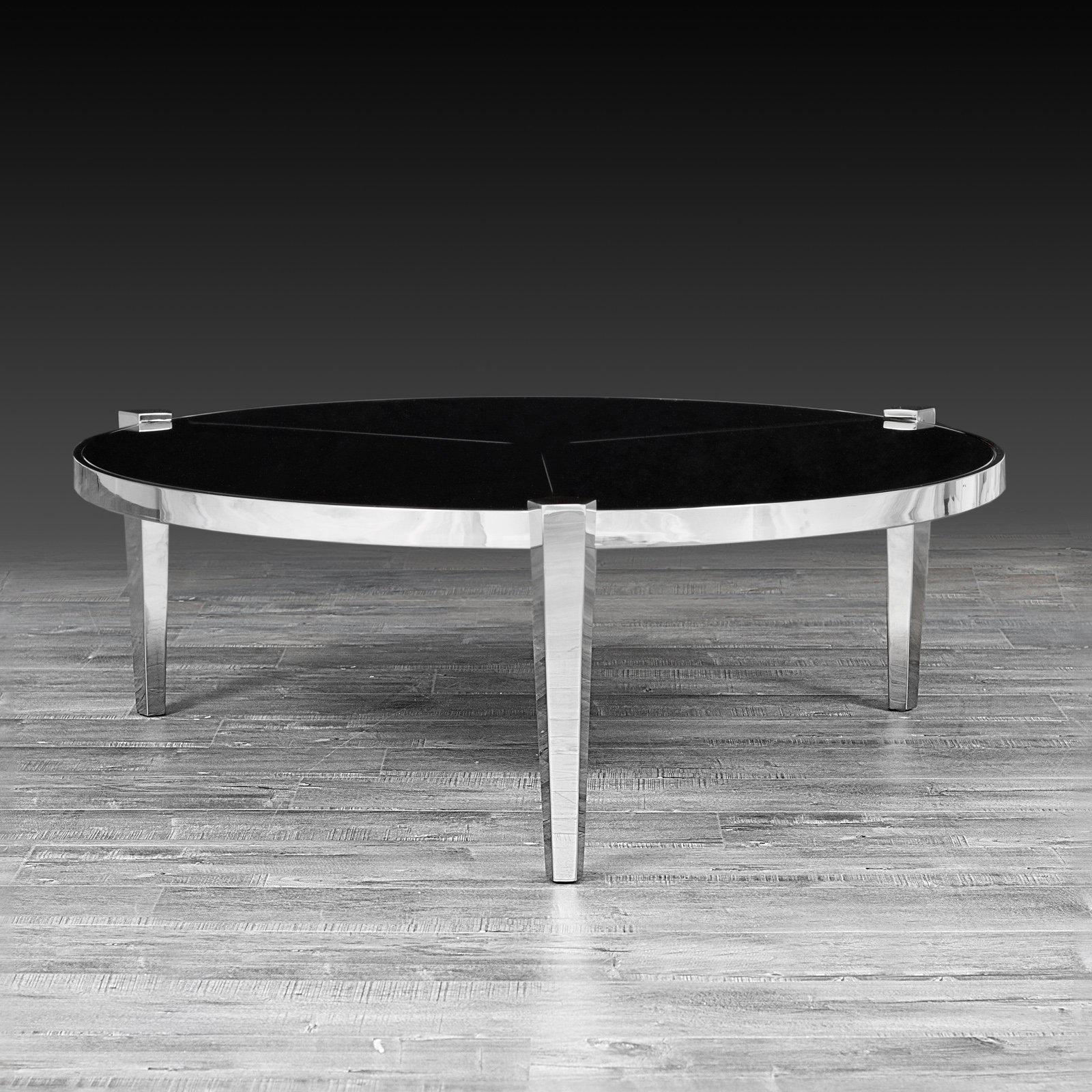 enzo silver luxury coffee table