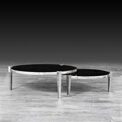 enzo silver modern coffee table