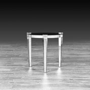 enzo silver modern end table