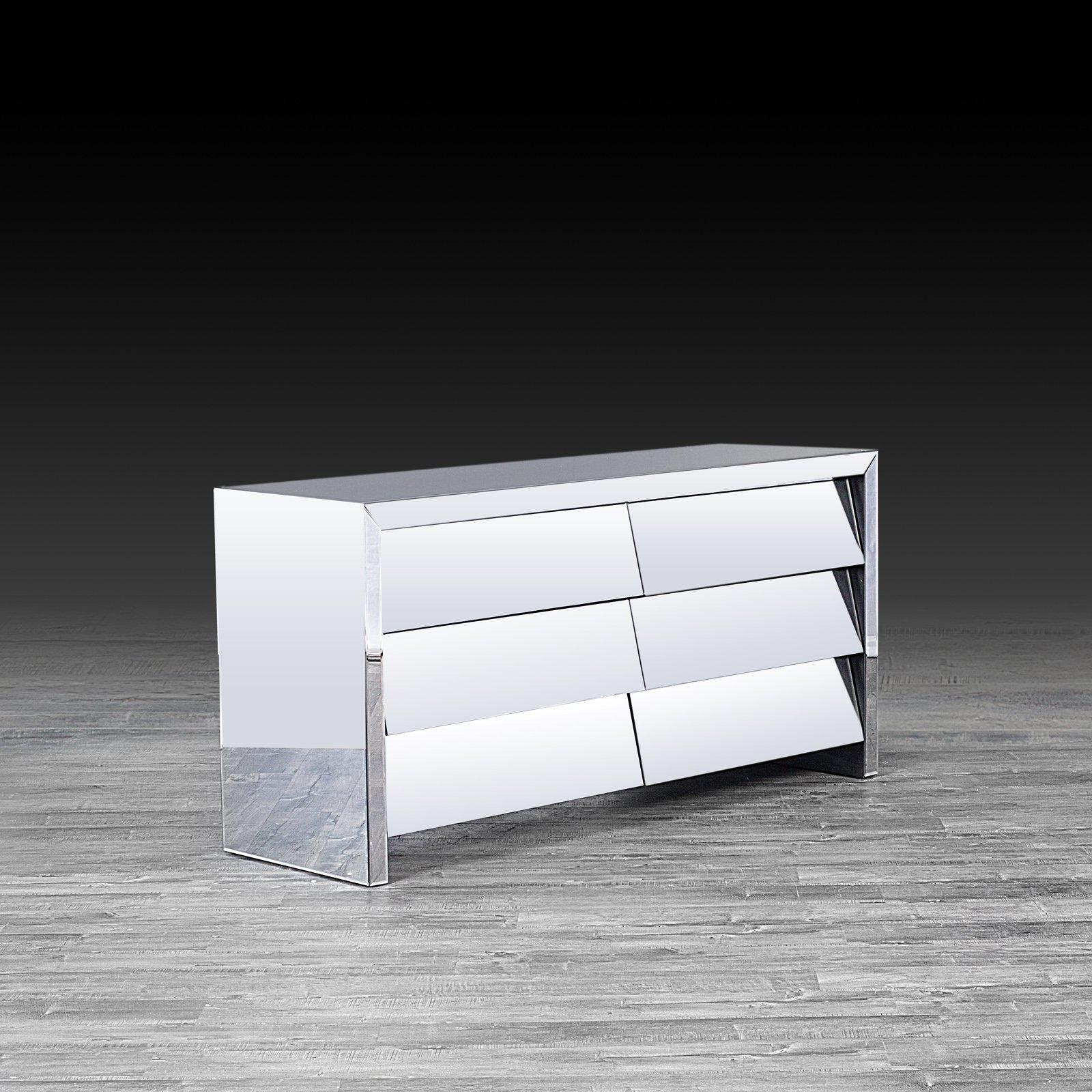 eva mirrored stylish dresser