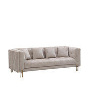 federico taupe stylish 7 sofa set