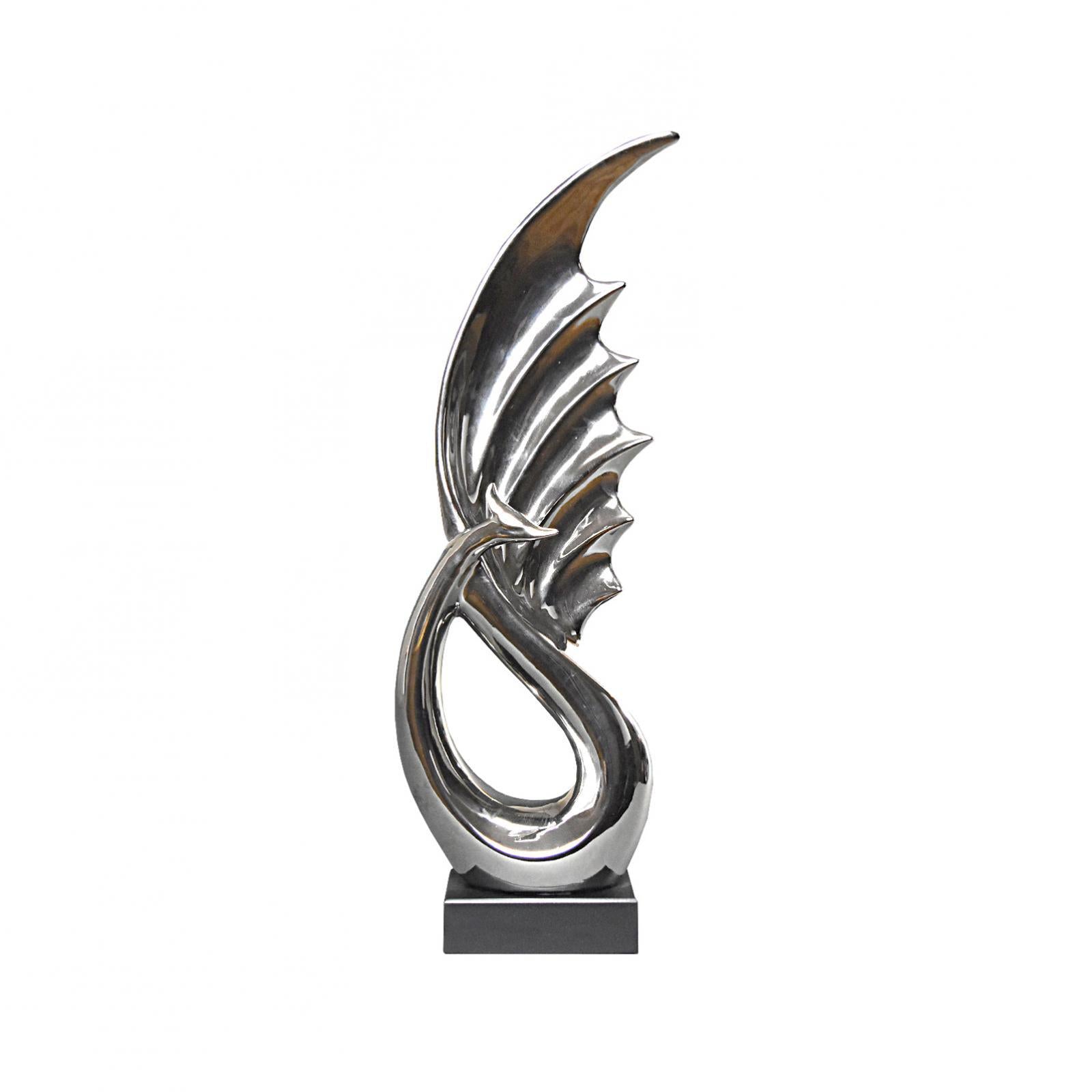 fin silver sculpture