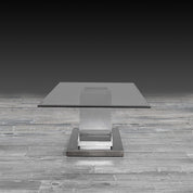 float silver la coffee table