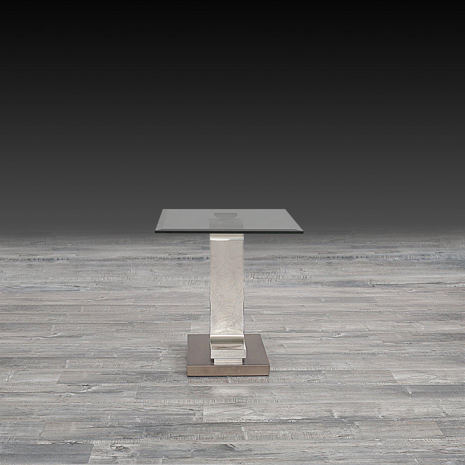 float silver la end table