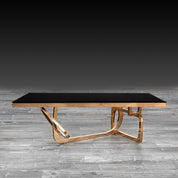 flow glass rg modern coffee table