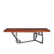 flow maple silver coffee table