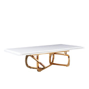 flow rg white dining table