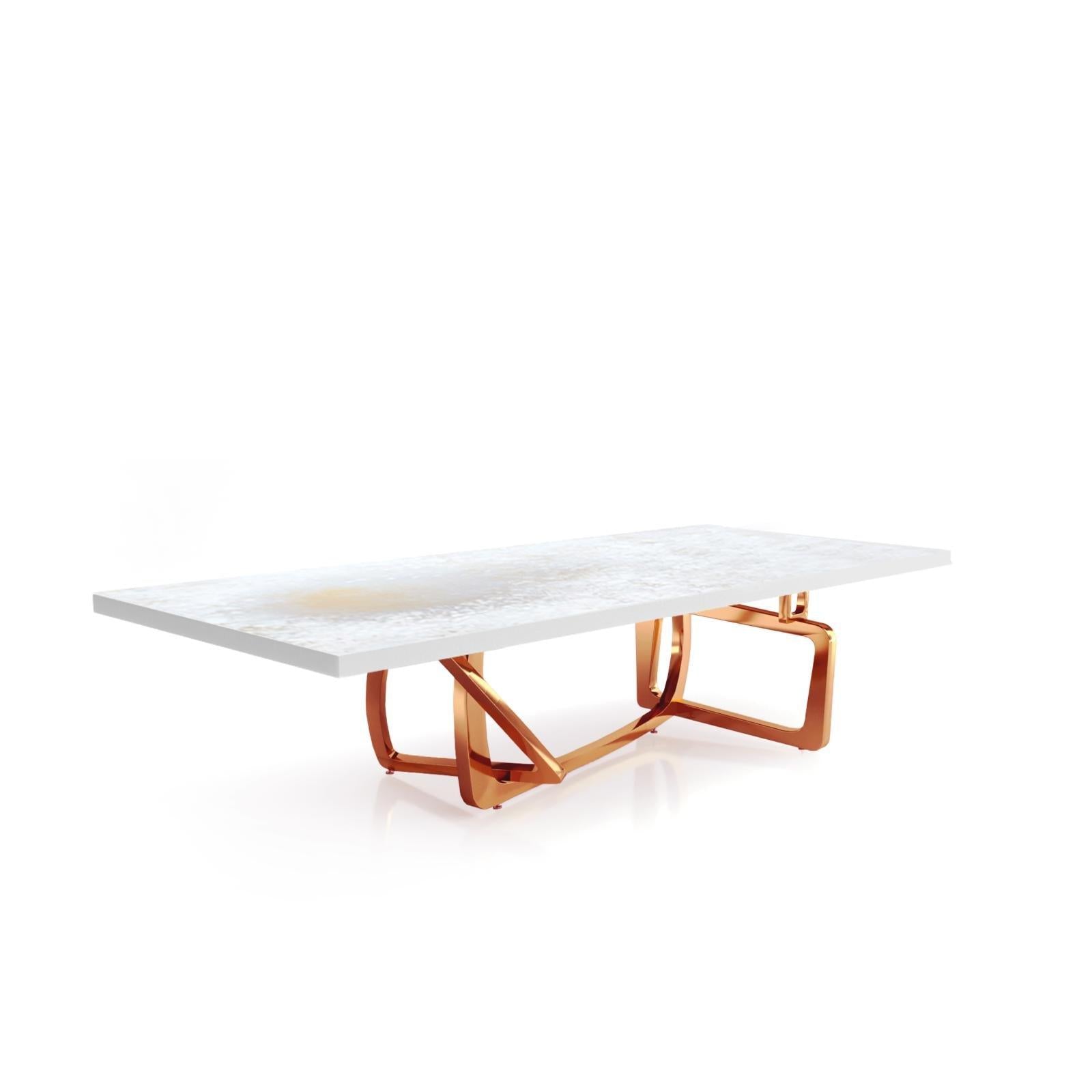 flow rgss white art small coffee table