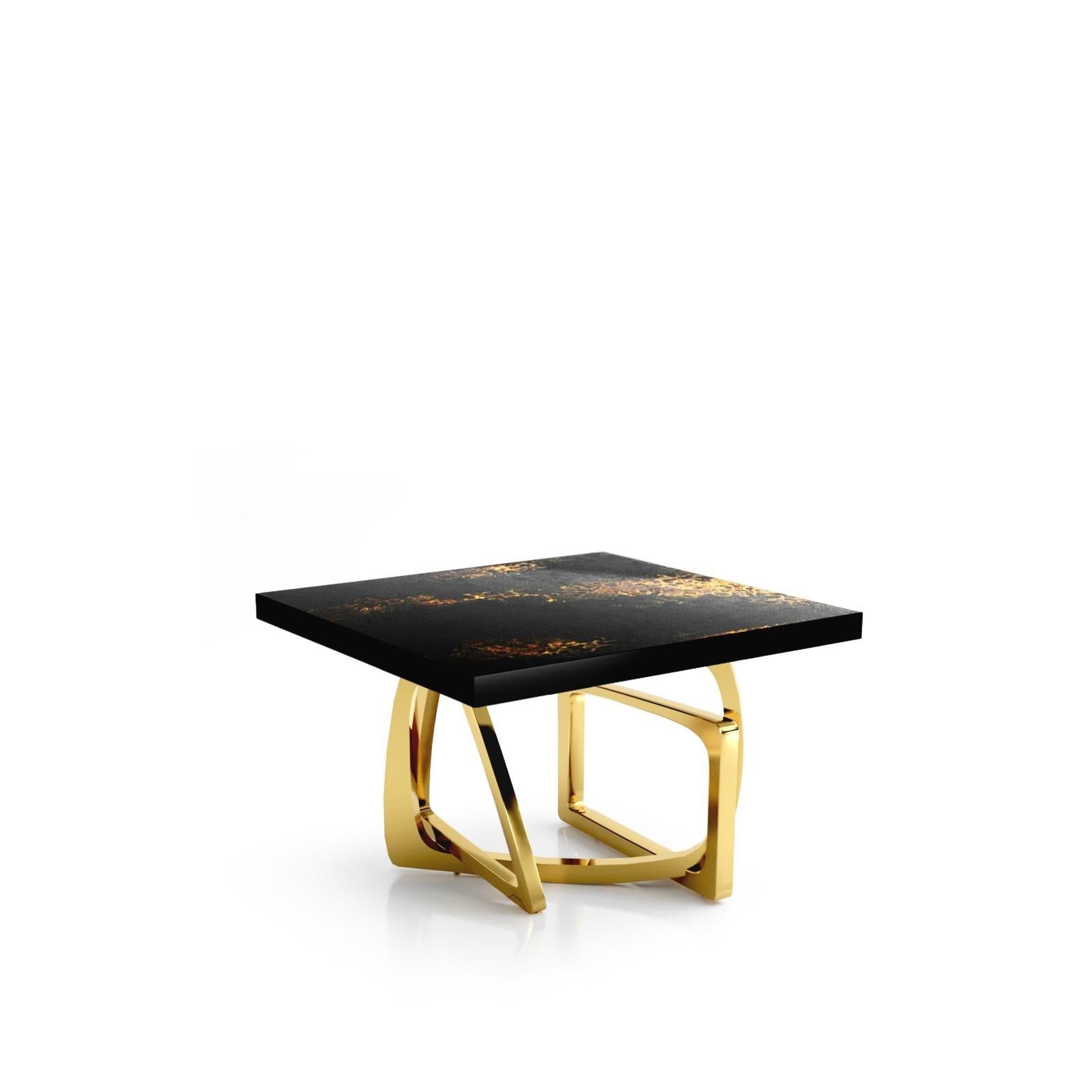 flow tgss black art large end table