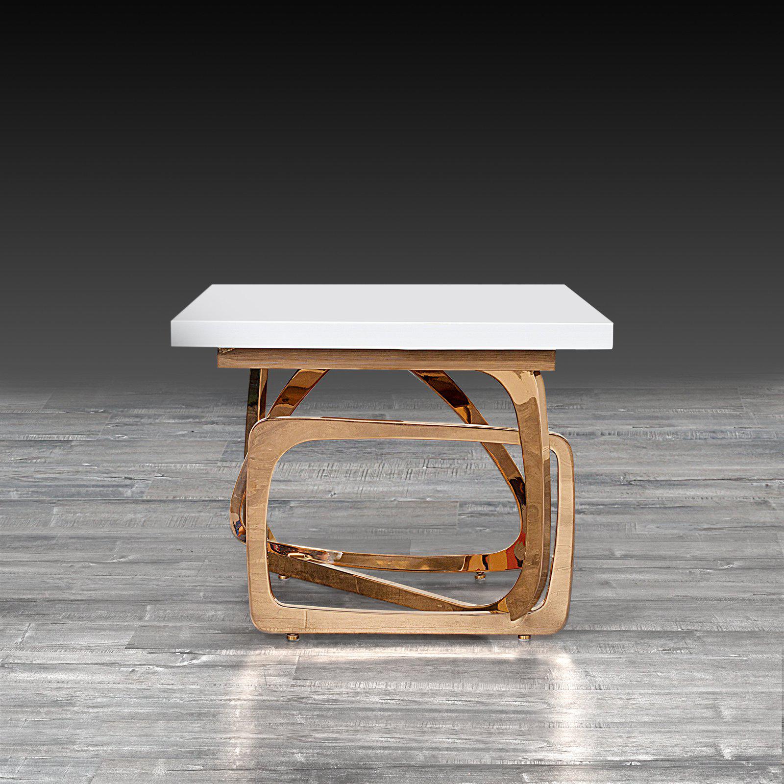 flow white rg modern end table