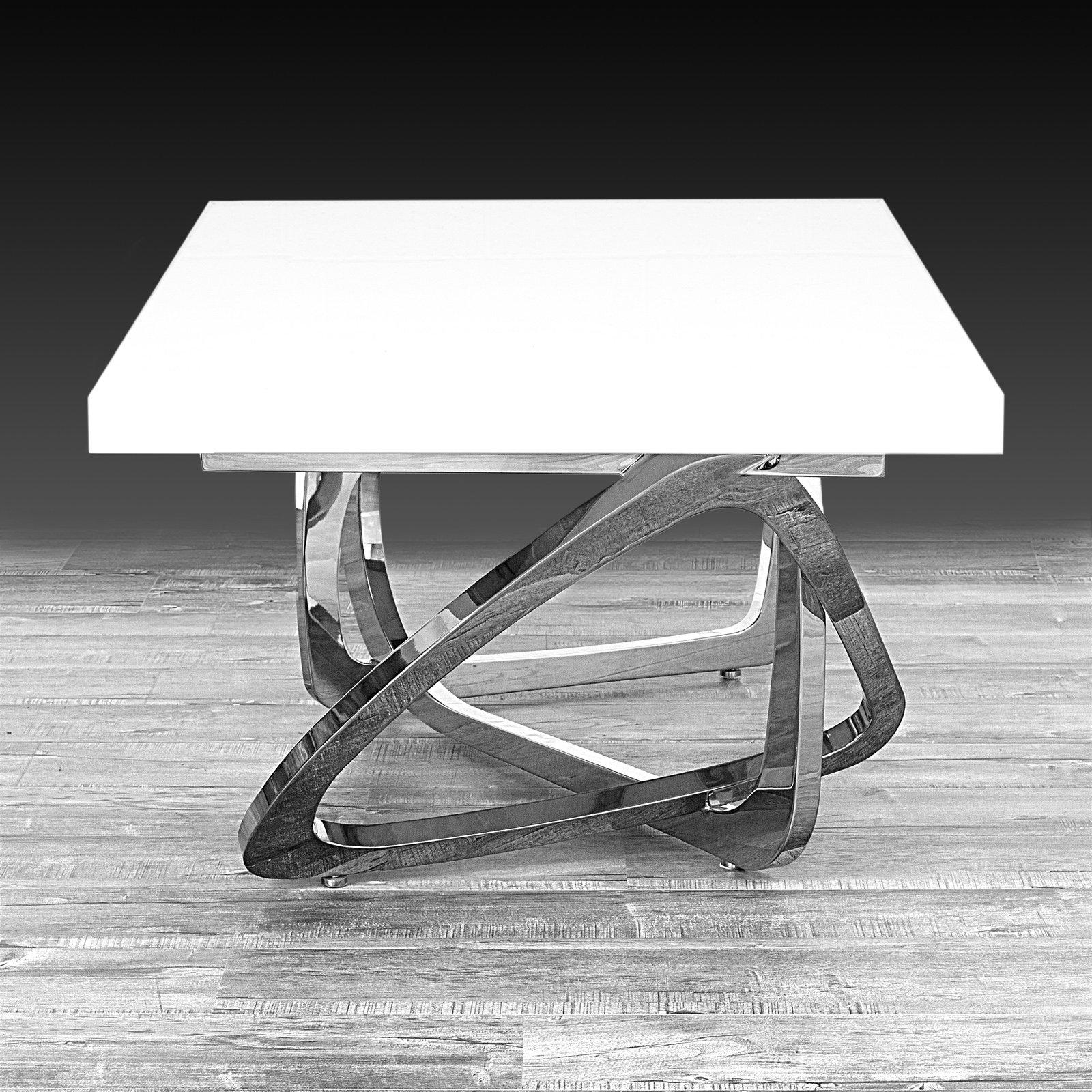 flow white silver la coffee table