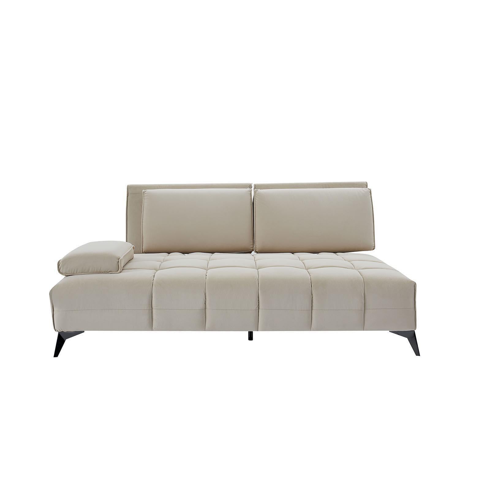 francesco bl left sofa chaise beige modern 8 sectional