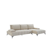 francesco bl left sofa chaise beige stylish 7 sectional