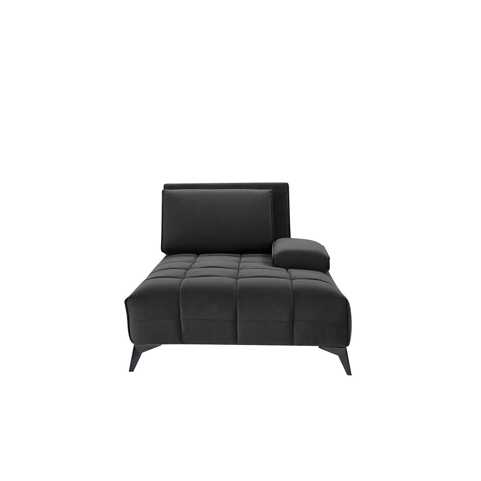 francesco bl left sofa chaise black allamoda 8 sectional