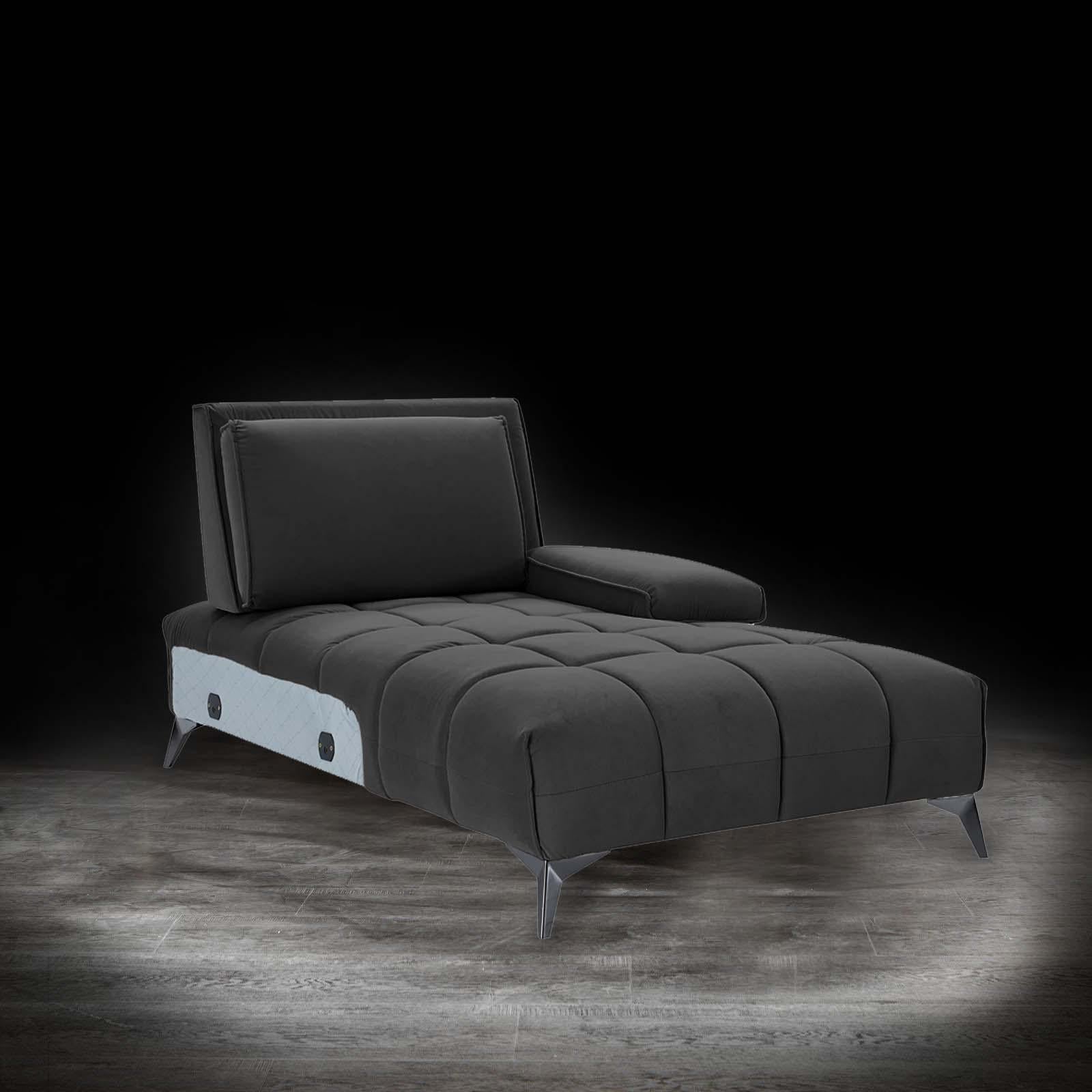 francesco bl left sofa chaise black allamoda sectional