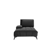 francesco bl right sofa chaise black allamoda 8 sectional