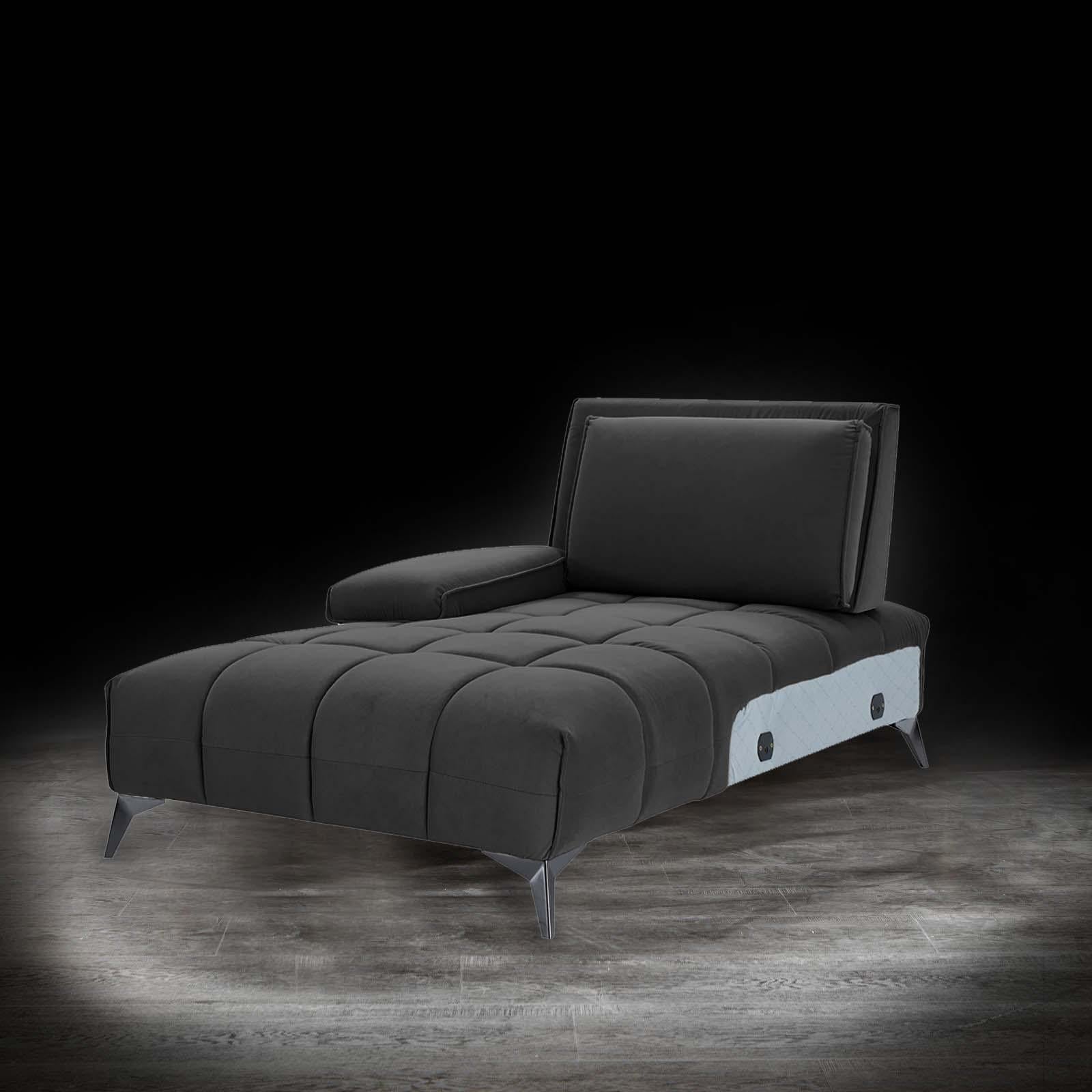 francesco bl right sofa chaise black allamoda sectional