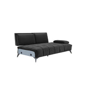 francesco bl right sofa chaise black stylish 8 sectional