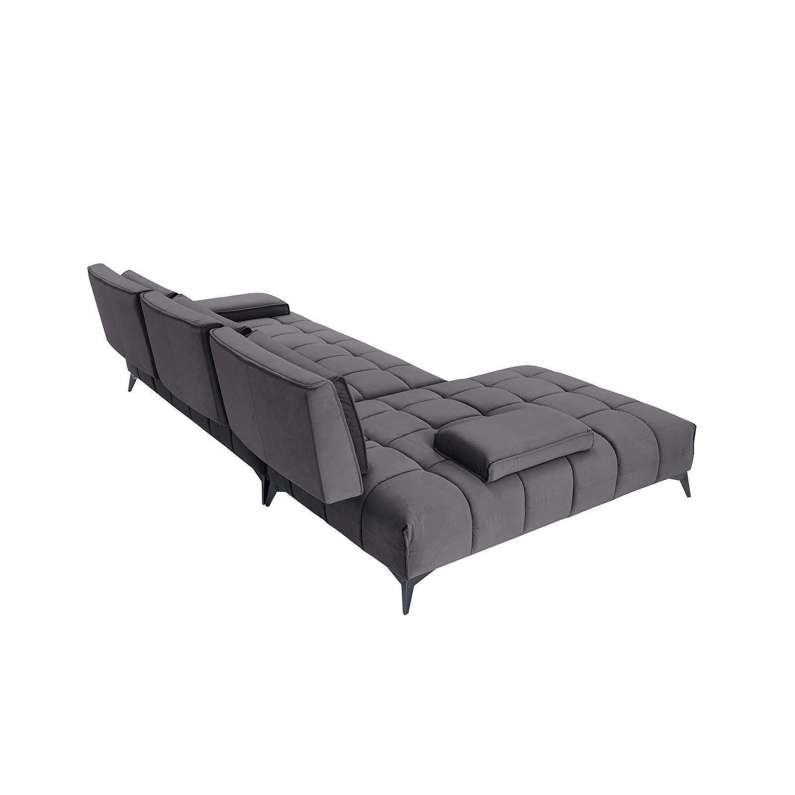 francesco bl right sofa chaise dgr luxury 7 sectional